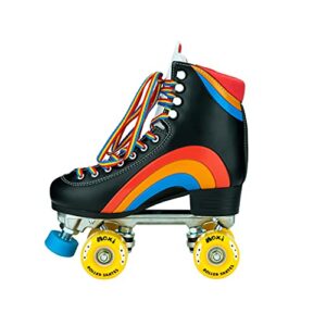 Moxi Skates - Rainbow Rider - Fun and Fashionable Womens Roller Skates | Asphalt Black | Size 8