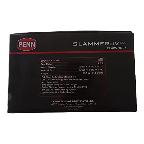 PENN SLAIV7500DX Slammer IV DX Spinning 7500