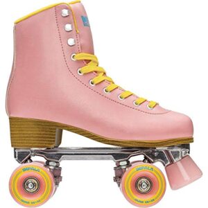 Impala Rollerskates Girl's Impala Quad Skate (Big Kid/Adult) Pink/Yellow 8 (US Men's 6, Women's 8) M