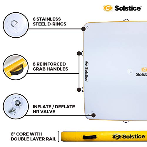 Solstice by Swimline Inflatable Floating Dock, 10' x 8'