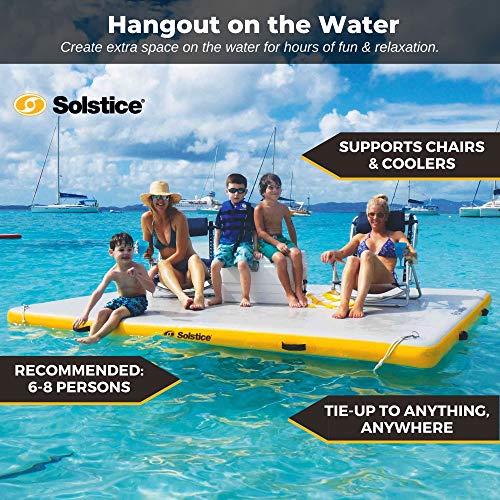 Solstice by Swimline Inflatable Floating Dock, 10' x 8'