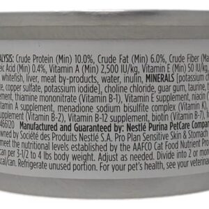 Pro Plan Wet Grain Free Cat Food Sensitive Skin and Stomach Formula 2 Flavor 6 Can Sampler Bundle with Catnip Toy, (3) Each: Arctic Char Fish, Duck Entree (3 Ounces)