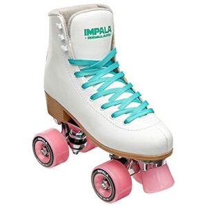 impala rollerskates girl’s impala quad skate (big kid/adult) white 9 (us men’s 7, women’s 9) m