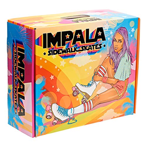 Impala Rollerskates Girl's Impala Quad Skate (Big Kid/Adult) White 9 (US Men's 7, Women's 9) M