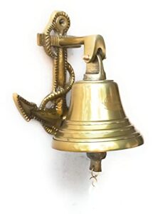 anchor ship bells – large dinner call bell indoor outdoor wall mount decorative bell loud house bell for door pub office last order school call bells