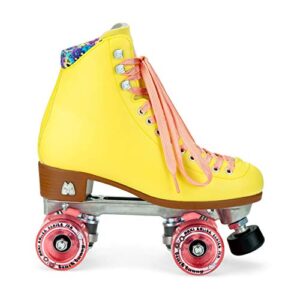 moxi skates – beach bunny – fashionable womens roller skates | strawberry lemonade | size 7