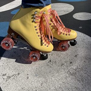 Moxi Skates - Beach Bunny - Fashionable Womens Roller Skates | Strawberry Lemonade | Size 7