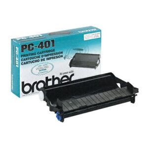 2 pack original brother pc-401 (pc401) 150 yield black ribbon – retail