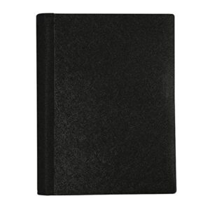 office depot® brand spiral stellar poly notebook, 6″ x 9″, 3 subject, college ruled, 120 sheets, 56% recycled, black