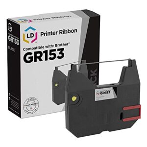 ld compatible printer ribbon cartridge replacement for brother 1030 gr153 (black)