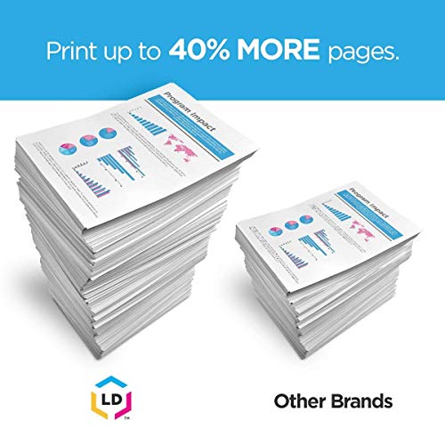 LD Compatible Ink Cartridge Replacement for Brother LC107BK Super High Yield (Black, 2-Pack)