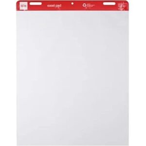 Office Depot® Brand Easel Pads, 27" x 34", 50 Sheets, 30% Recycled, White, Pack Of 2