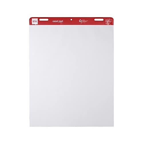 Office Depot® Brand Easel Pads, 27" x 34", 50 Sheets, 30% Recycled, White, Pack Of 2