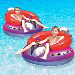 swimline ufo squirter swimming pool floating game, 2-pack