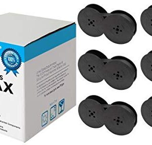 SuppliesMAX Compatible Replacement for Porelon 11579 Black Printer Ribbons (6/PK) - Replacement to Brother 7540