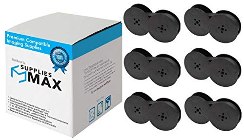 SuppliesMAX Compatible Replacement for Porelon 11579 Black Printer Ribbons (6/PK) - Replacement to Brother 7540