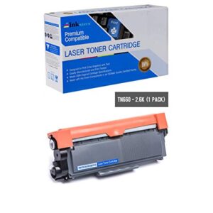 Inksters Compatible Toner Cartridge Replacement for Brother TN630/660 Black - Compatible with HL L2300D L2320D L2340DW L2360DW L2380DW DCP L2520DW L2540DW MFC L2700DW