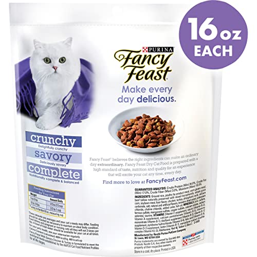 Fancy Feast Gourmet Savory Chicken & Turkey Dry Cat Food (2-Bags) (16 OZ Each)