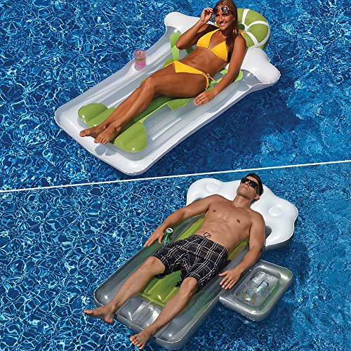 Swimline Beer Mug & Margarita Mattress Combo Pack for Swimming Pools