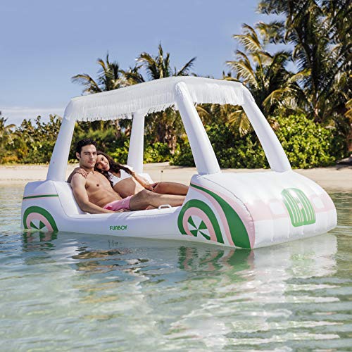 FUNBOY Giant Inflatable Luxury Golf Cart Pool Float, Perfect for a Summer Pool Party