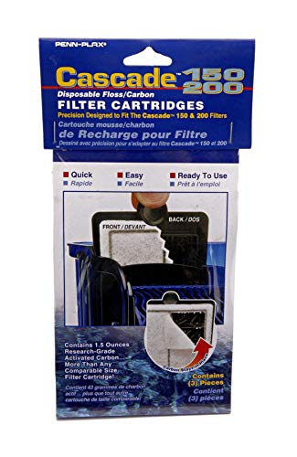 Penn-Plax Cascade Hang-on Power Filter Replacement Cartridges - 3 Pack