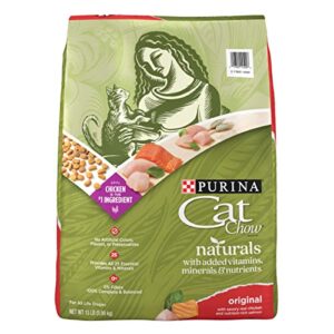 purina cat chow naturals with added vitamins, minerals and nutrients dry cat food, naturals original – 13 lb. bag