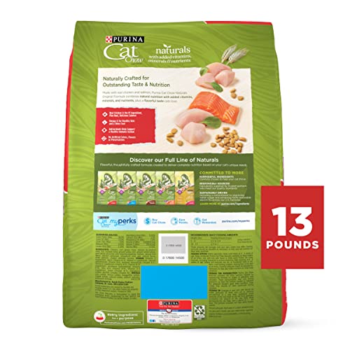 Purina Cat Chow Naturals With Added Vitamins, Minerals and Nutrients Dry Cat Food, Naturals Original - 13 lb. Bag