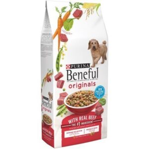 purina beneful originals with real beef adult dry dog food, 3.5 lb