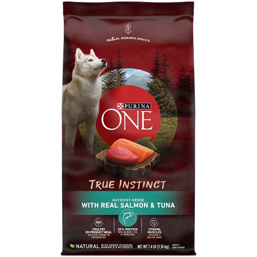 Purina ONE High Protein, Natural Dry Dog Food, True Instinct With Real Salmon & Tuna - 7.4 lb. Bag