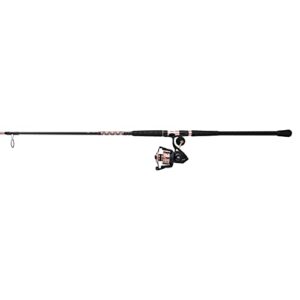 PENN Passion II Spinning Reel and Fishing Rod Combo,Black/Rose Gold