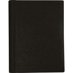 office depot® brand stellar notebook with spine cover, 6″ x 9-1/2″, 3 subject, college ruled, 120 sheets, black