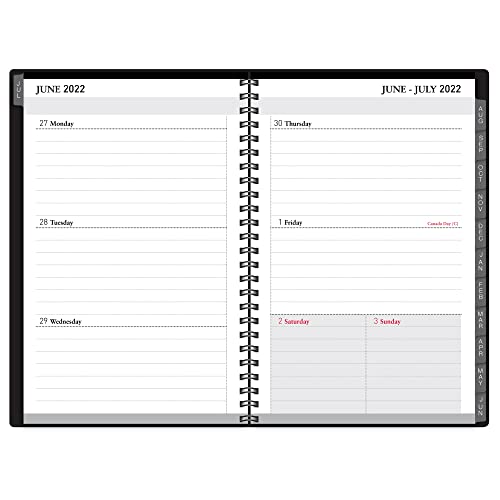 Office Depot® Brand Weekly/Monthly Academic Planner, 5" x 8", 30% Recycled, Black, July 2022 to August 2023