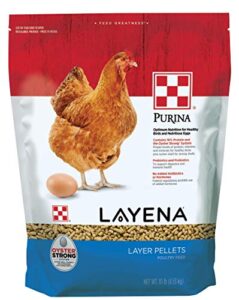 purina layena | nutritionally complete layer hen feed pellets | 10 pound (10 lb) bag