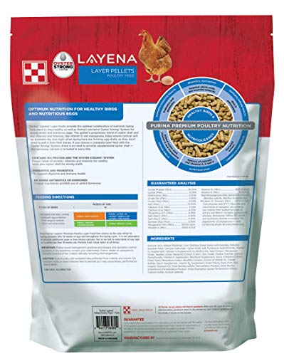 Purina Layena | Nutritionally Complete Layer Hen Feed Pellets | 10 Pound (10 lb) Bag