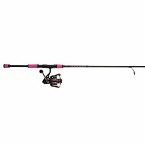 PENN Passion Spinning Reel and Fishing Rod Combo, Black Pink