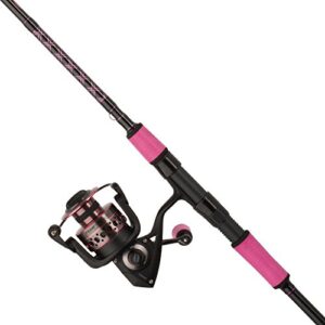 PENN Passion Spinning Reel and Fishing Rod Combo, Black Pink