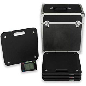 ProForm Vehicle Scale, Slim, Electric, 15 in Square, 1750 Capacity Pad, Wireless, Case/Controller/Pads, Kit (TCI67644)