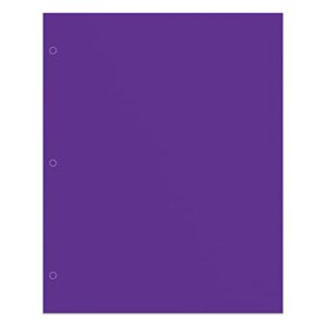 office depot® brand 2-pocket school-grade paper folder, letter size, purple