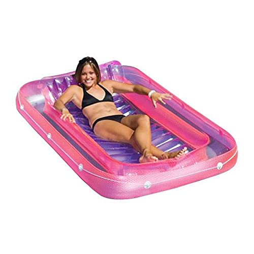 New Swimline 9052 71" Swimming Pool Inflatable Tub Lounger w/ 110 Volt Air Pump