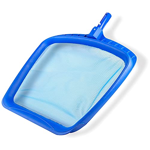 Swimline 8039 Premium Extra Strong Leaf Skimmer Net Head Cleaner for Swimming Pool Spa Fountain Pond Hot Tub Leaves Bugs Debris Fine Cleaning Maintenance, Heavy Duty Large, Blue