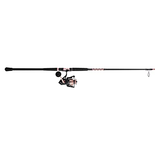 PENN Passion II Spinning Reel and Fishing Rod Combo, Black/Rose Gold