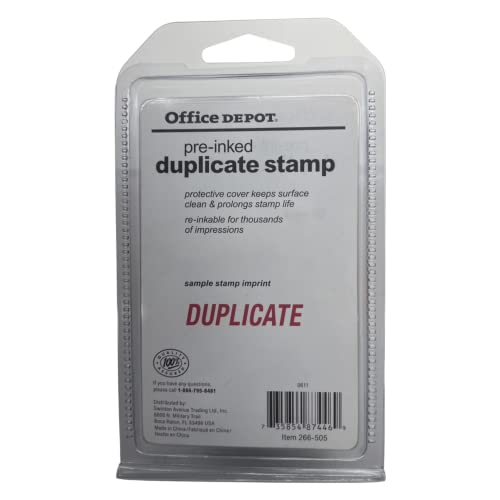 Duplicate Stamp (Pre-Inked) Office Depot