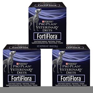 purina fortiflora canine nutritional supplement box, 30 count (pack of 3)