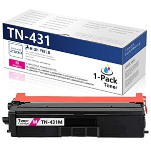 compatible tn431 tn-431 (tn 431) toner cartridge dra replacement for brother dcp-l8410cdw mfc-l8610cdw mfc-l8690cdw mfc-l8900cdw mfc-l9570cdwt mfc-l9570cdw printer (1-pack magenta , 2,300 pages)