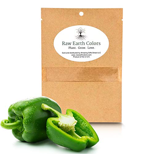 Bell Pepper Seeds for Planting Home Garden - 200 Heirloom Vegetable Seeds - California Wonder Bell Pepper