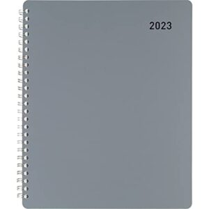 office depot® brand monthly planner, 7″ x 9″, silver, january to december 2023, od001730