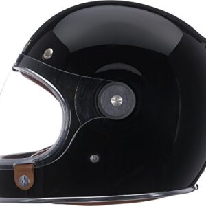 Bell Bullitt Full-Face Motorcycle Helmet (Solid Gloss Black, Medium)