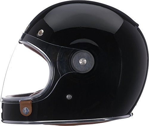 Bell Bullitt Full-Face Motorcycle Helmet (Solid Gloss Black, Medium)