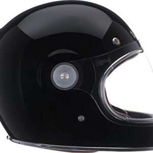 Bell Bullitt Full-Face Motorcycle Helmet (Solid Gloss Black, Medium)