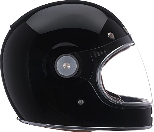 Bell Bullitt Full-Face Motorcycle Helmet (Solid Gloss Black, Medium)